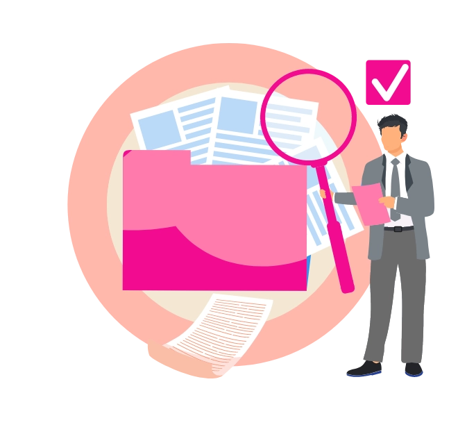 書類選考イメージイラスト